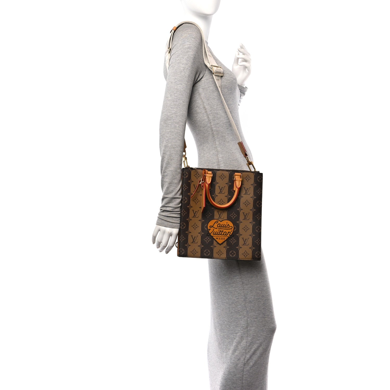 Louis Vuitton X NIGO Reverse Monogram Stripes Sac Plat Cross 2 of 10