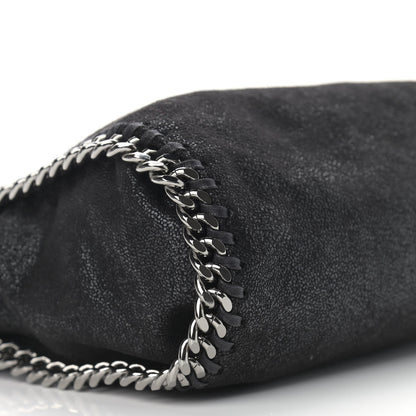Stella McCartney Shaggy Deer Mini Falabella Fold Over Tote Black 8 of 9