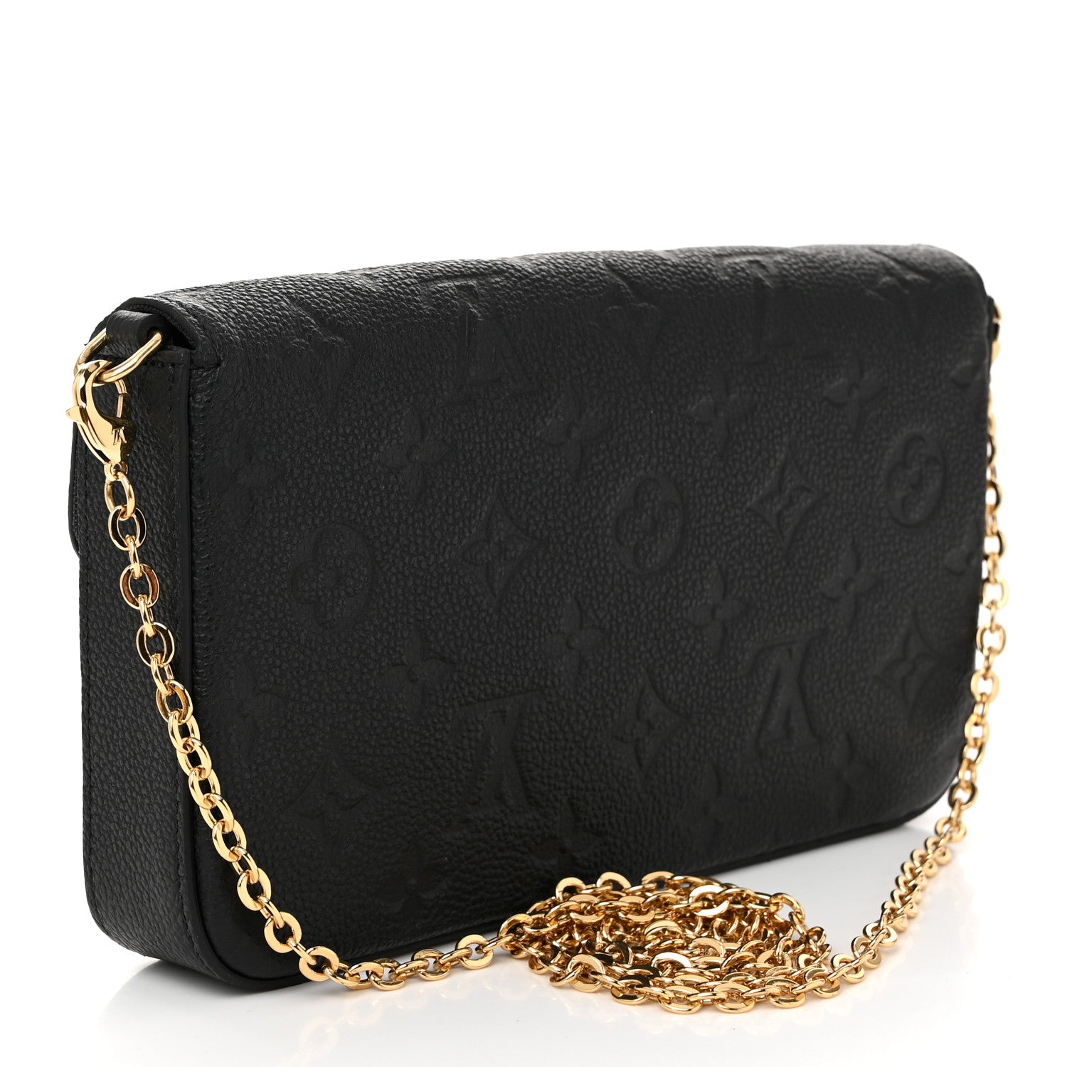 Louis Vuitton Empreinte Pochette Felicie Chain Wallet Black 4 of 11