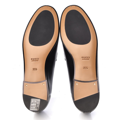 Gucci Calfskin Womens Jordaan Loafers 35.5 Black 5 of 8