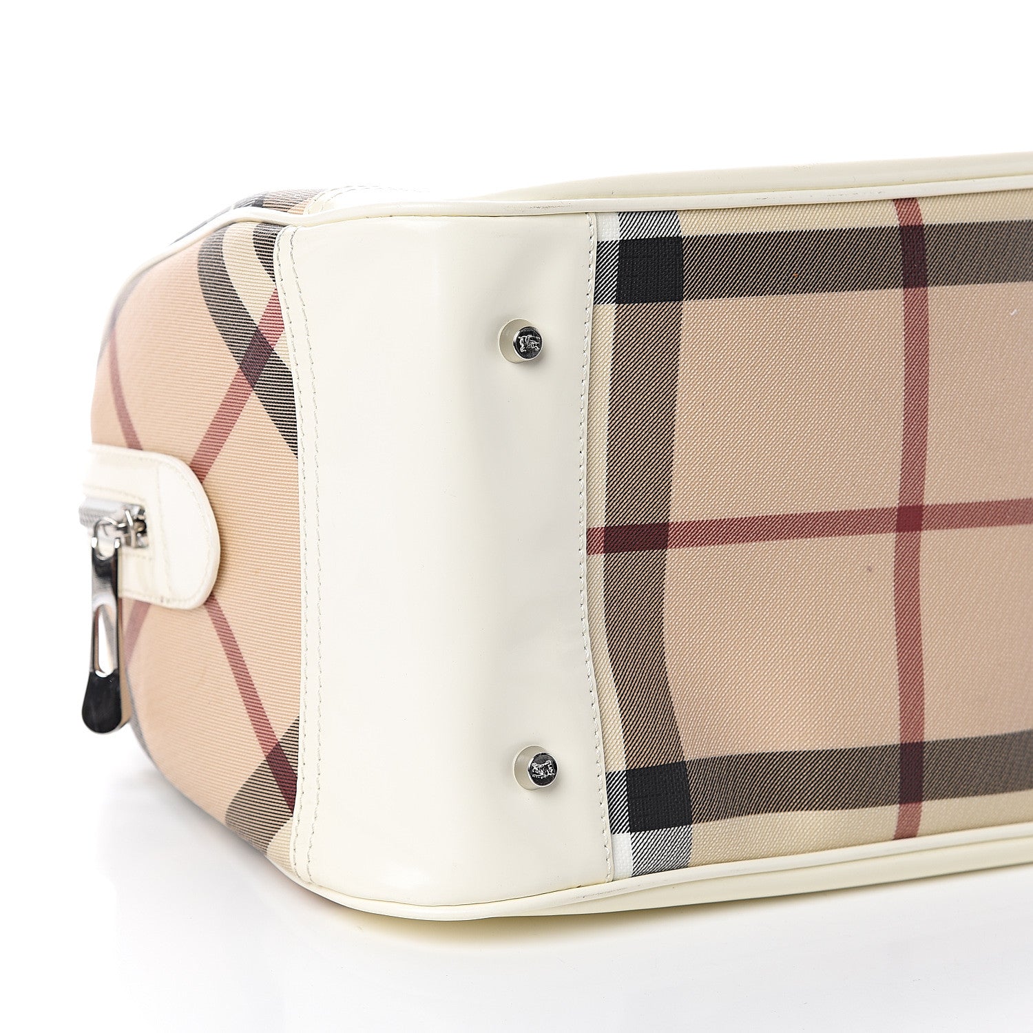 Burberry Nova Check Bowling Bag White 7 of 8