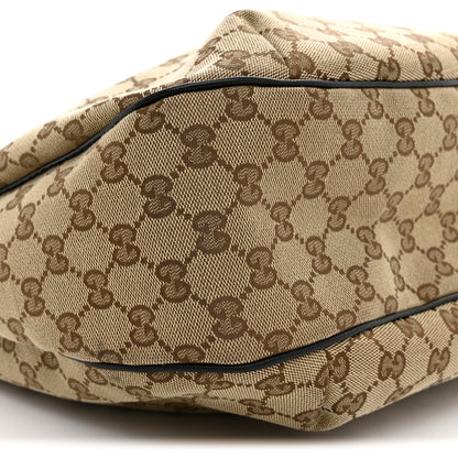 Gucci Monogram Large New Ladies Web Hobo Dark Brown 9 of 12