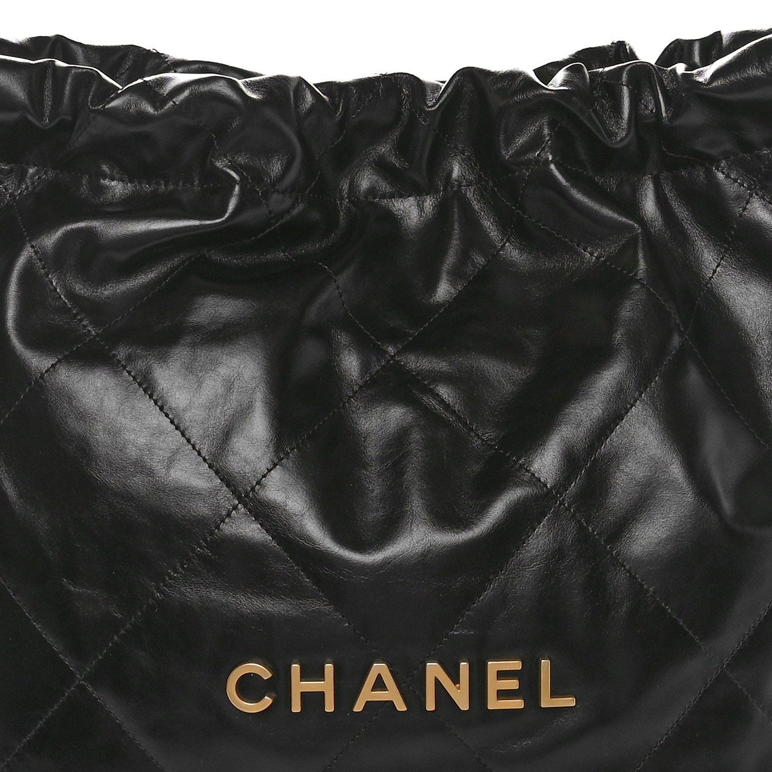 Chanel Shiny Calfskin Quilted Chanel 22 Black 9 of 11