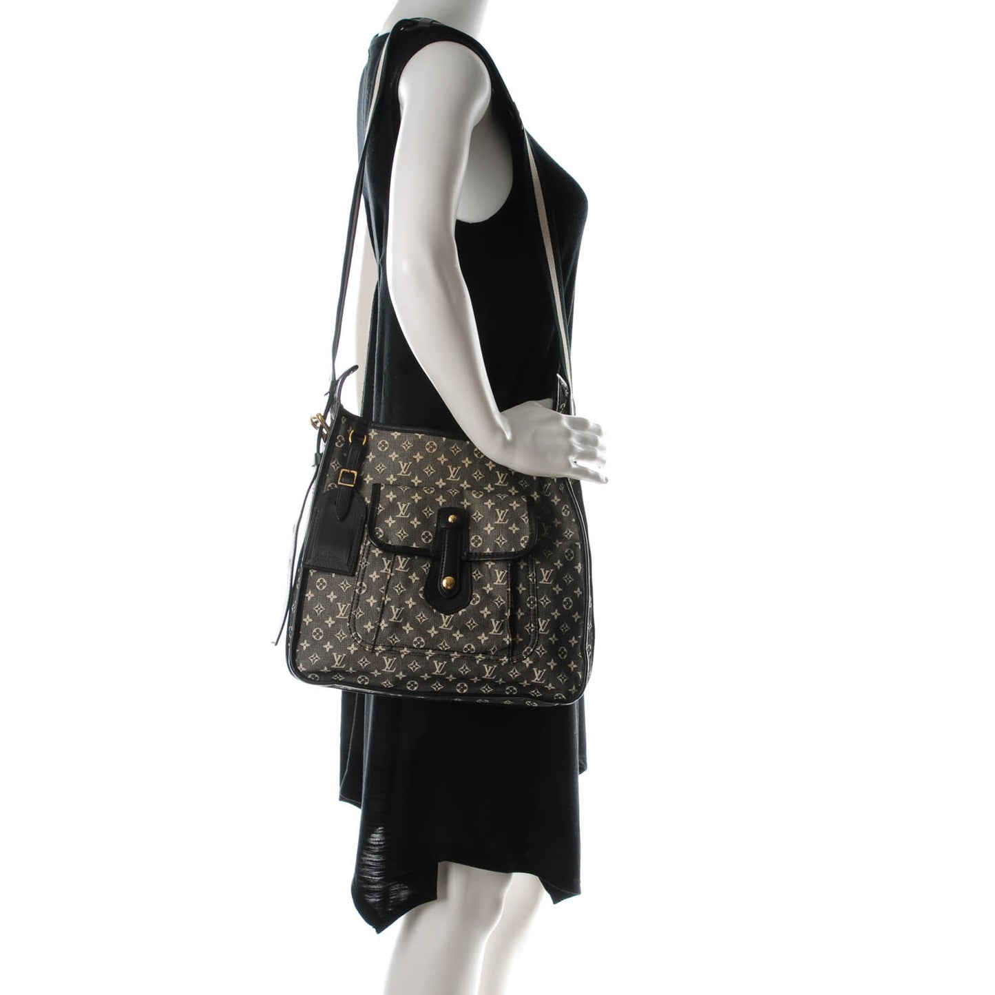 Mini Monogram Besace Mary Kate Black