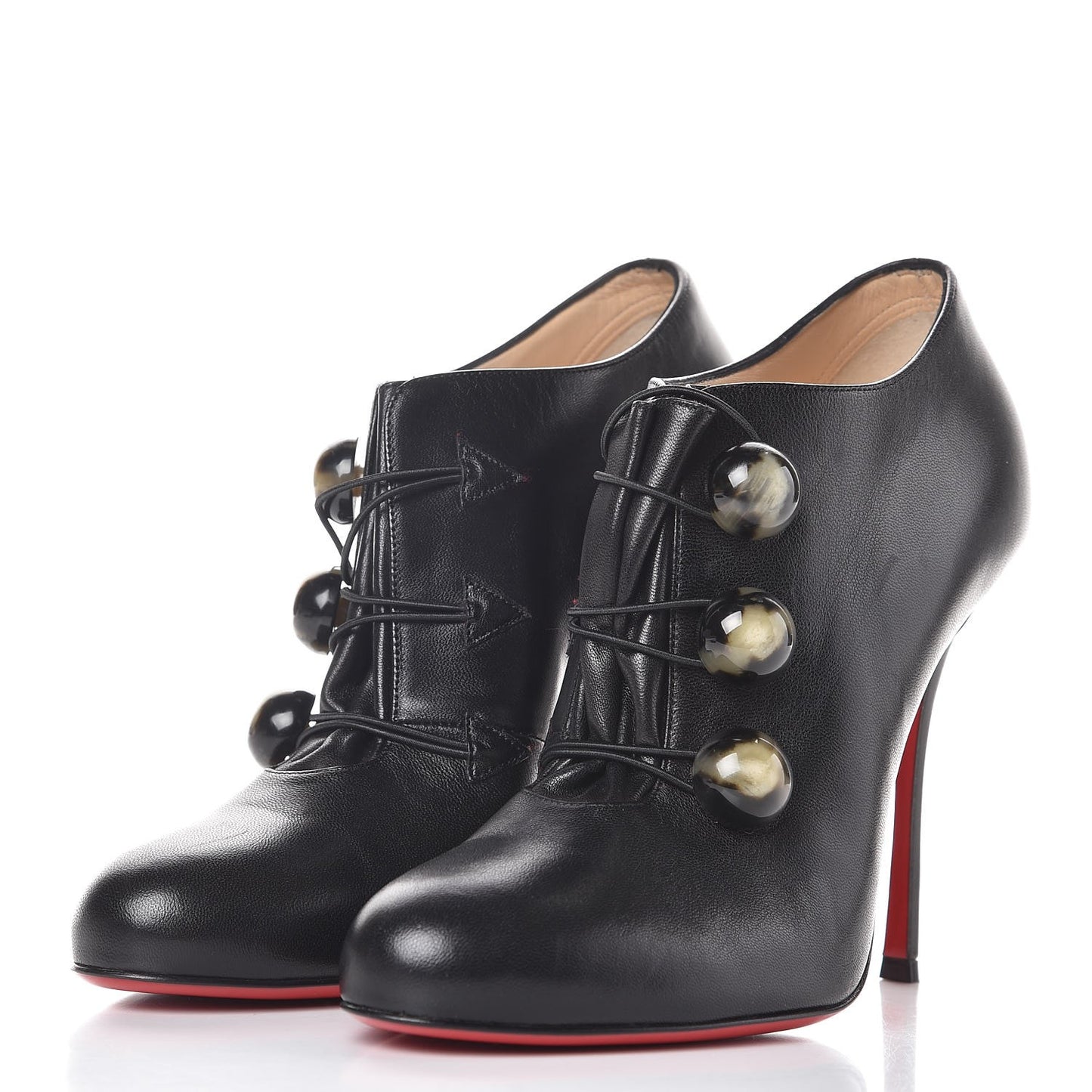 Shiny Nappa Bootoni ML 100 Booties 40 Black