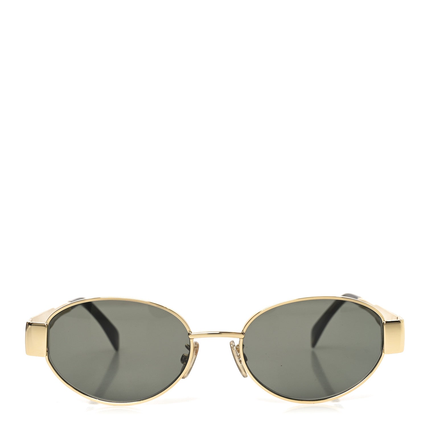 Celine Metal Triomphe 01 Sunglasses CL40235U Gold Green 2 of 7