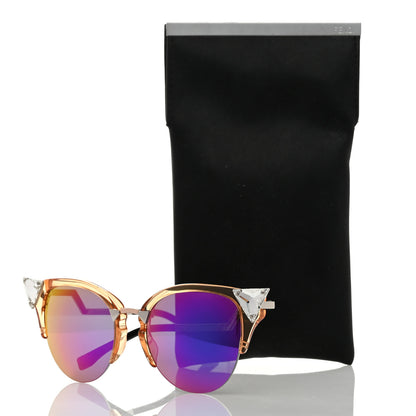 Fendi Iridia Cat Eye Sunglasses FF 0041/S Translucent Peach 7 of 7
