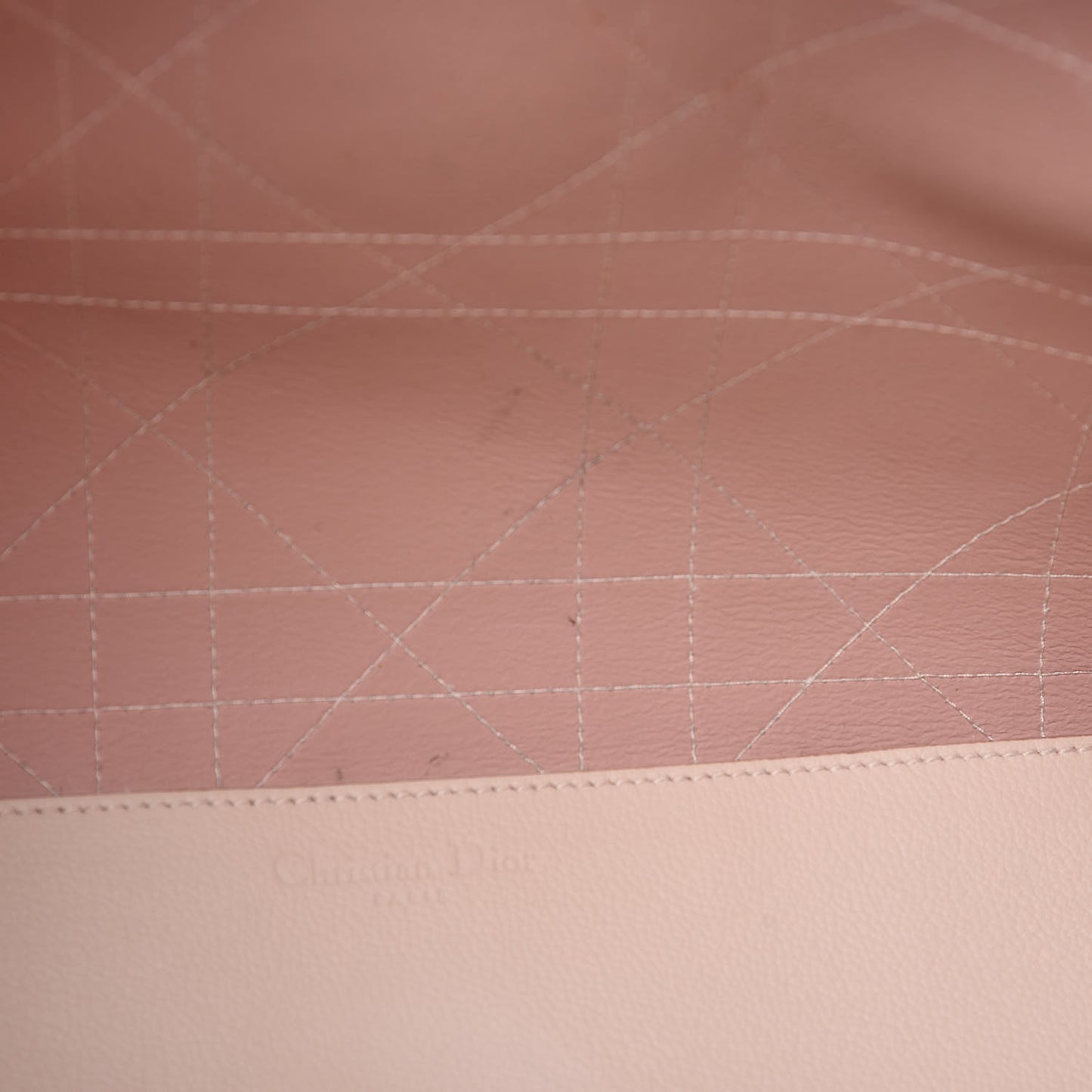 Grained Calfskin Cannage Medium Ultradior Tote Rose Poudre