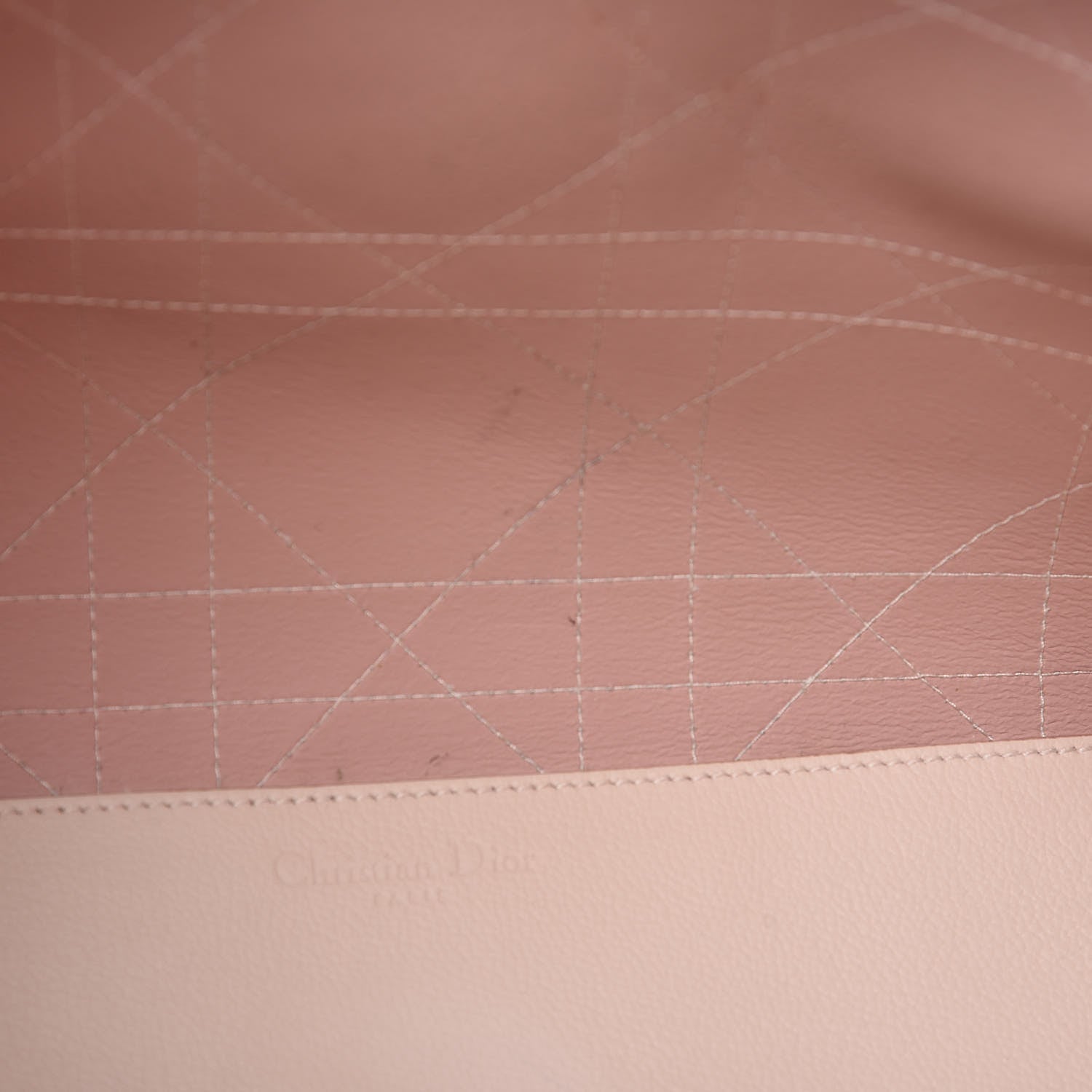 Christian Dior Grained Calfskin Cannage Medium Ultradior Tote Rose Poudre 11 of 14