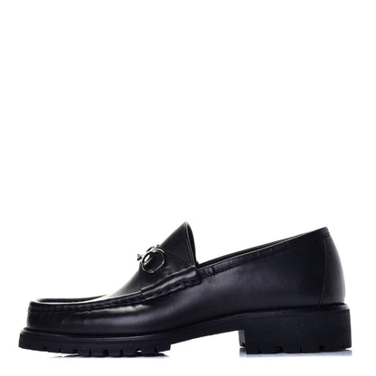 Gucci Laredo Calfskin Mens Horsebit Loafers 7.5 Black 2 of 19