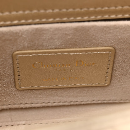 Christian Dior Metallic Lambskin Cannage Small Lady D-Joy Gold 5 of 9