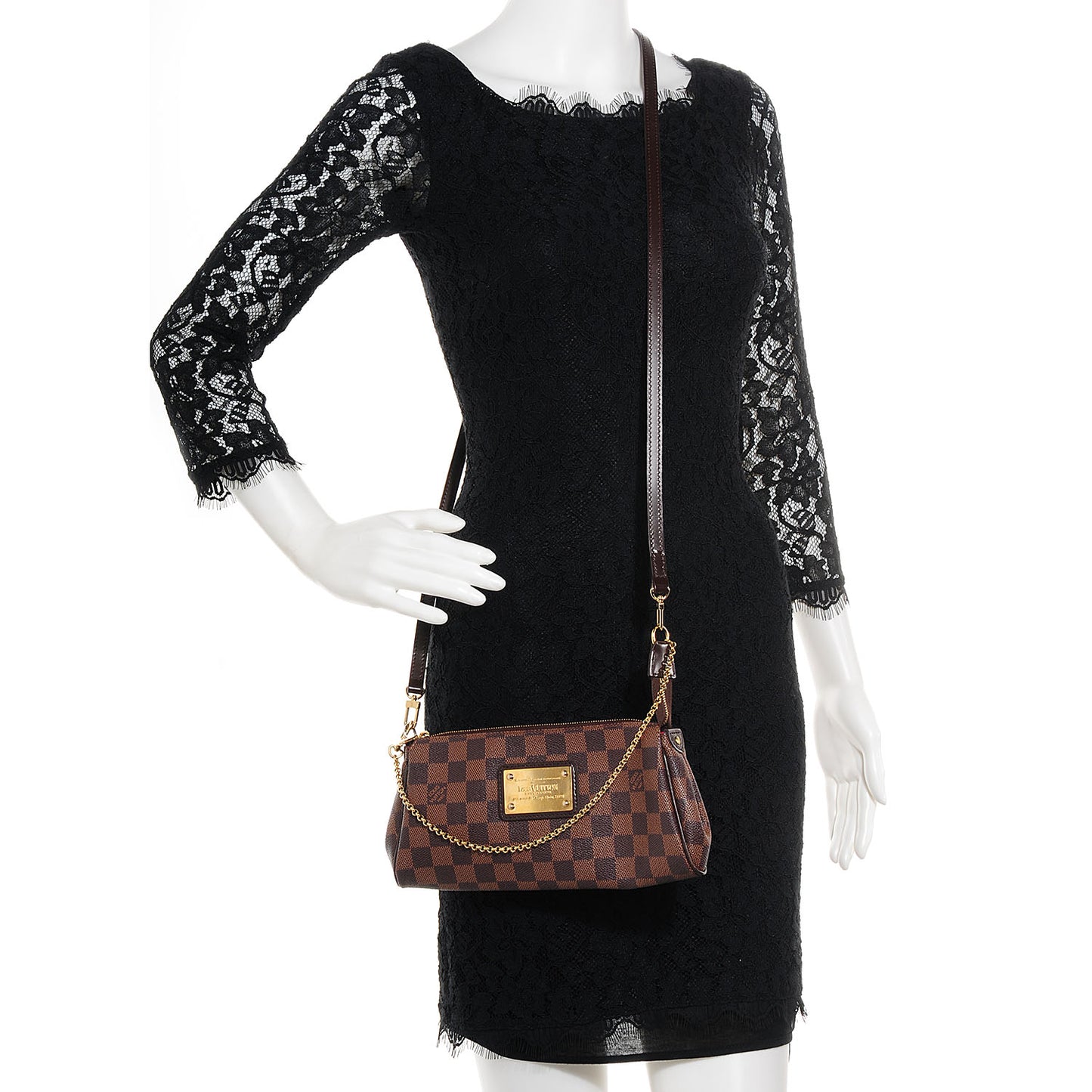 Damier Ebene Eva Clutch