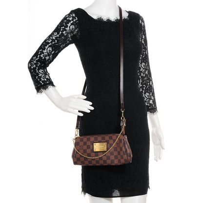 Louis Vuitton Damier Ebene Eva Clutch 2 of 7