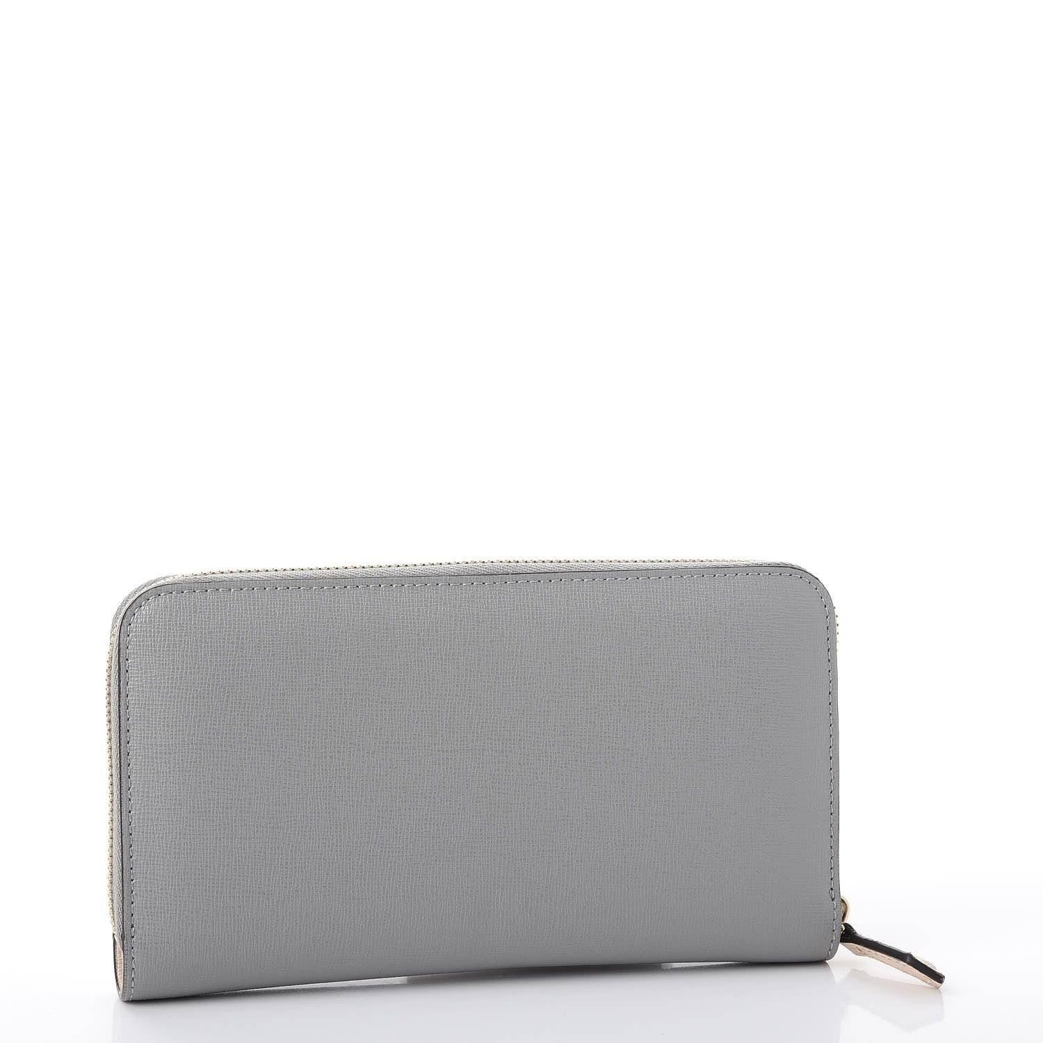 Fendi Vitello Elite Monster Eyes Studded Zip Around Wallet Ghiaccio Black Multicolor 3 of 8