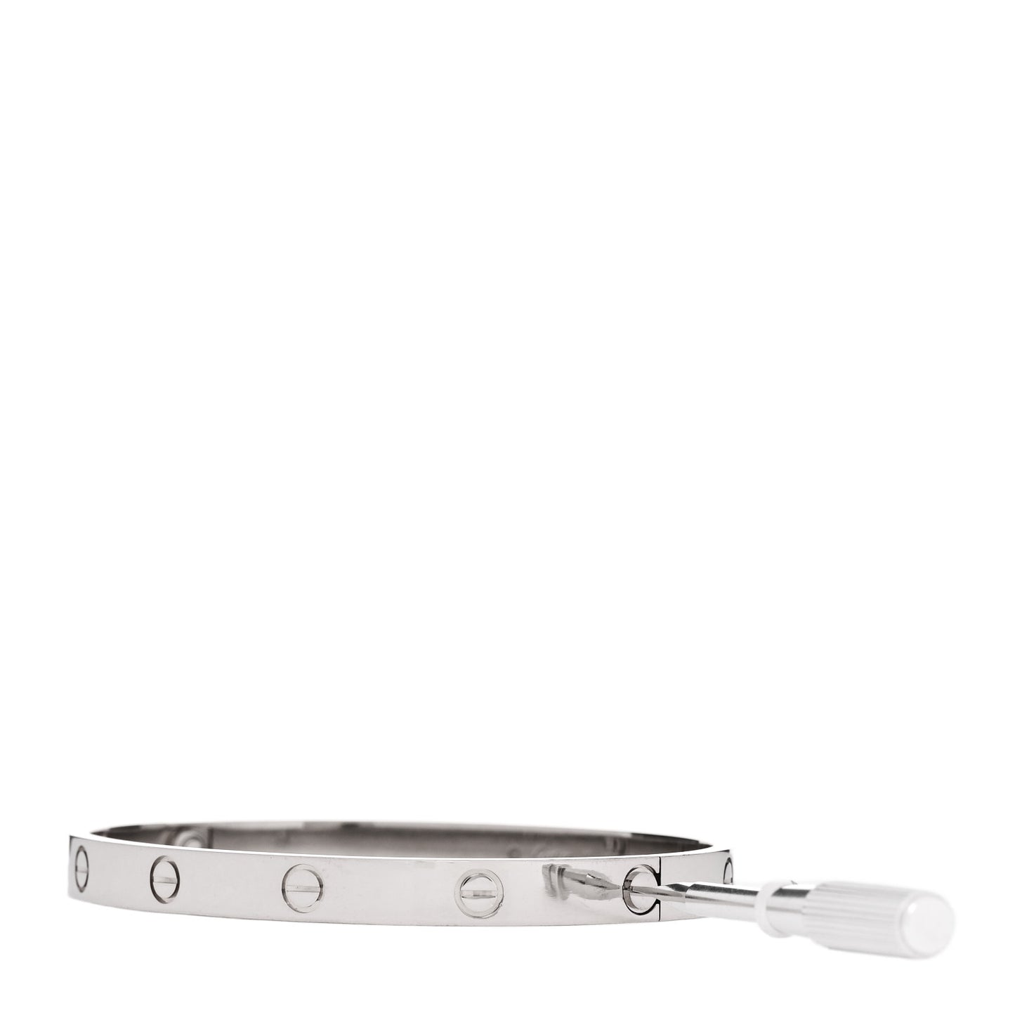 18K White Gold LOVE Bracelet 19