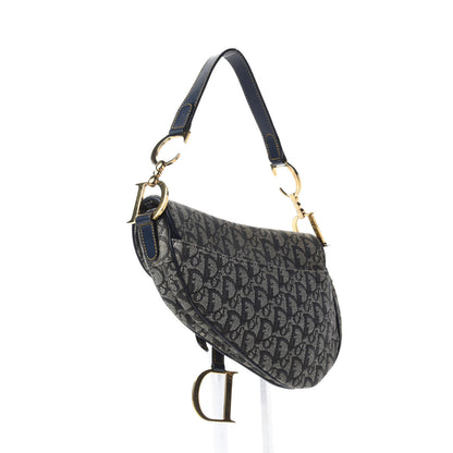 Christian Dior Monogram Saddle Bag Blue 3 of 11