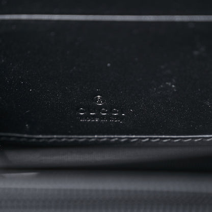 Gucci Calfskin Square G Space Zip Around Wallet Black 6 of 8