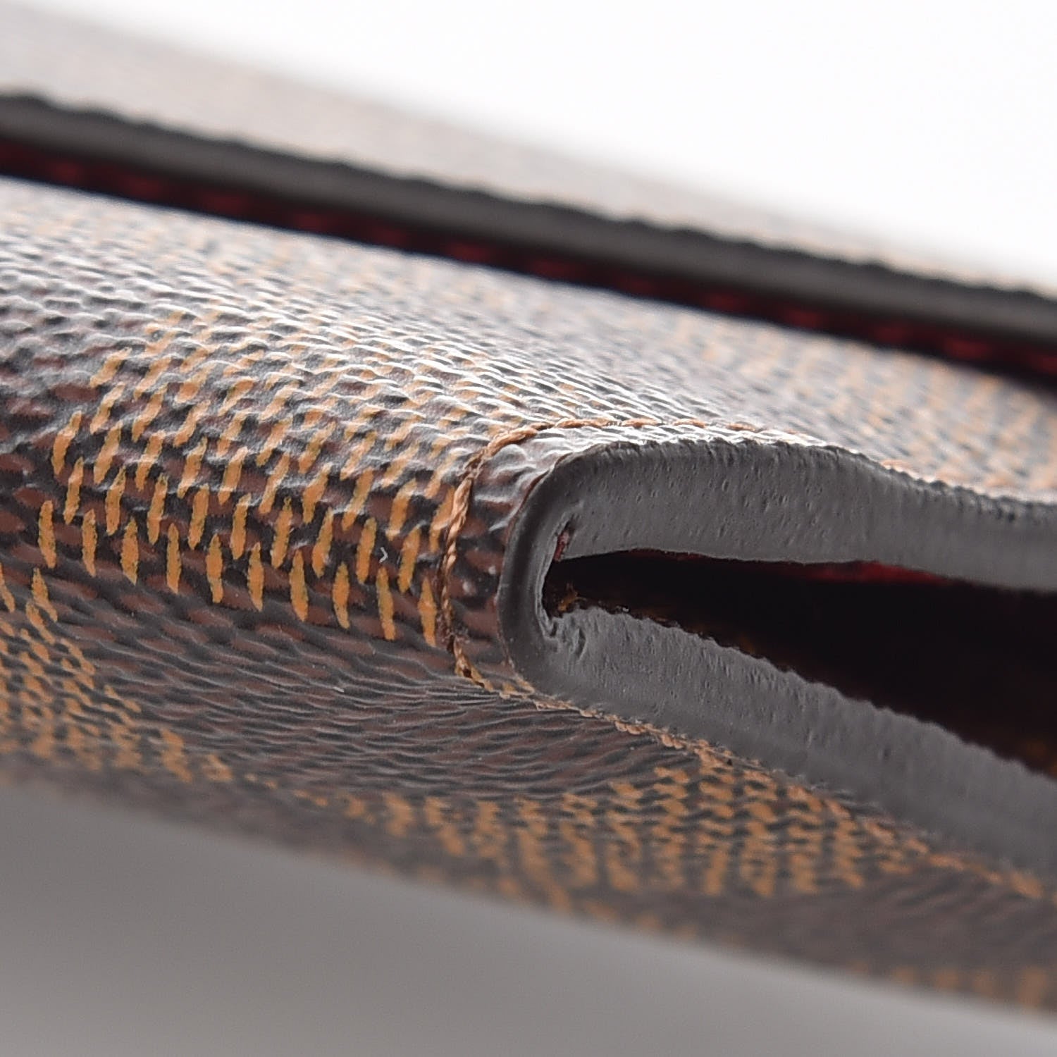 Louis Vuitton Damier Ebene Josephine Wallet Red 6 of 11
