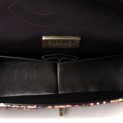 Chanel Snakeskin Jumbo Double Flap Brown Multicolor 5 of 11