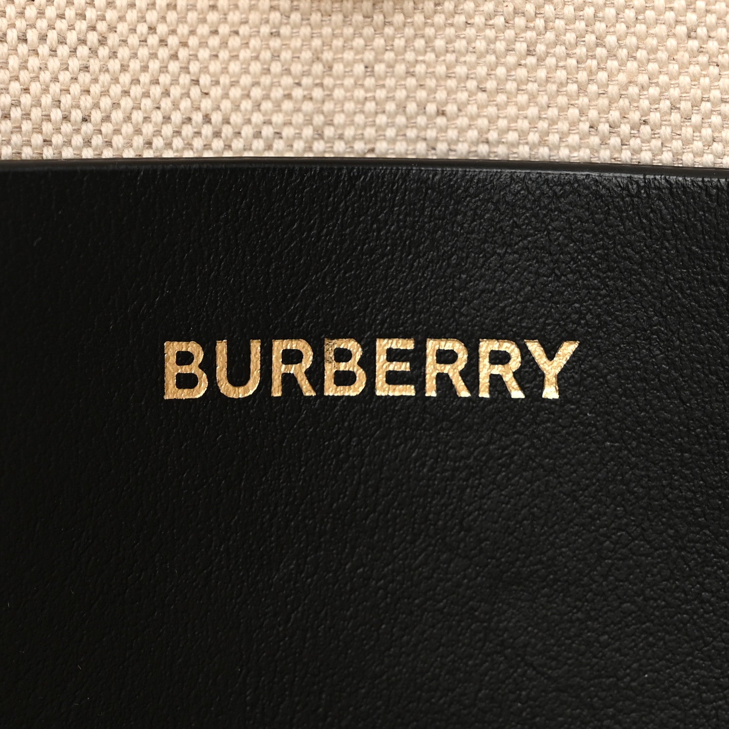 Burberry Canvas Smooth Calfskin Mini Two Tone Freya Tote Black 6 of 11