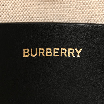 Burberry Canvas Smooth Calfskin Mini Two Tone Freya Tote Black 6 of 11