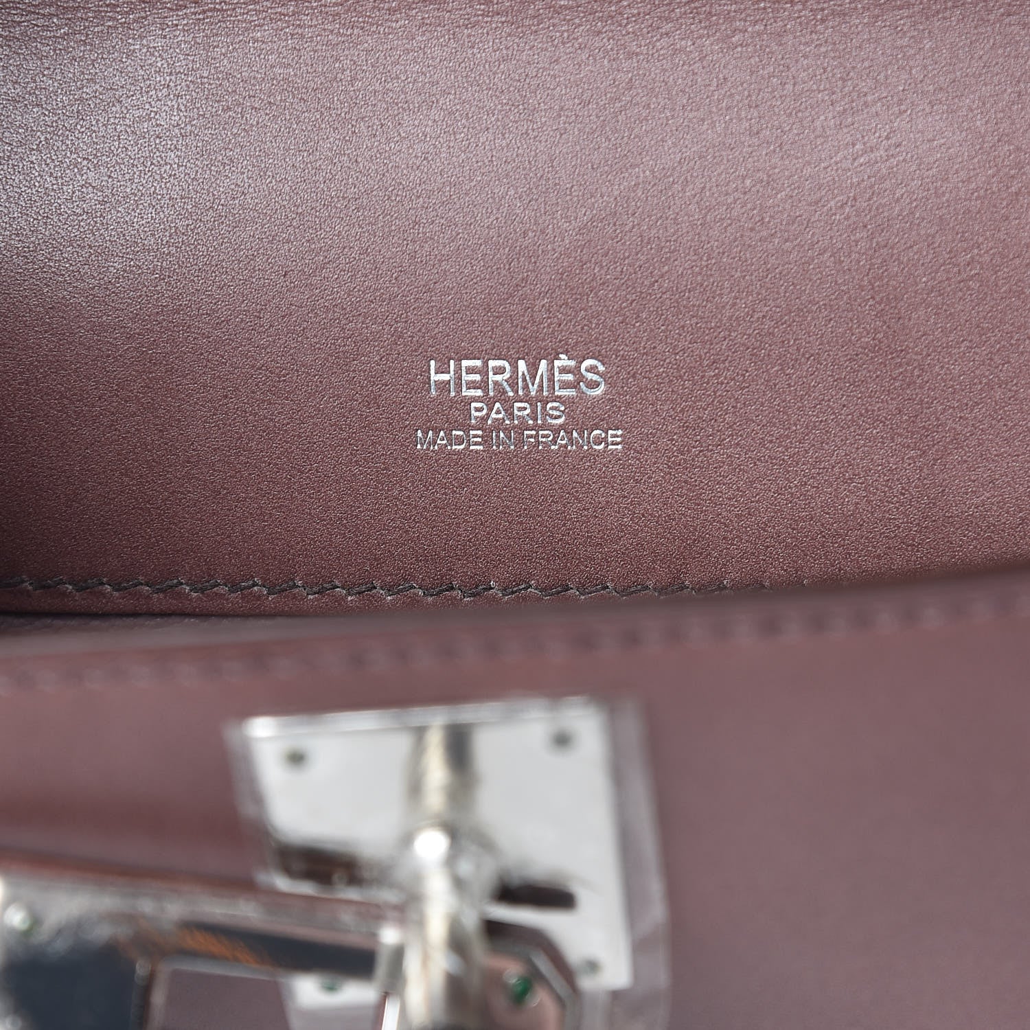 Hermes Tadelakt Kelly Cut Clutch Pochette Griolet 6 of 12
