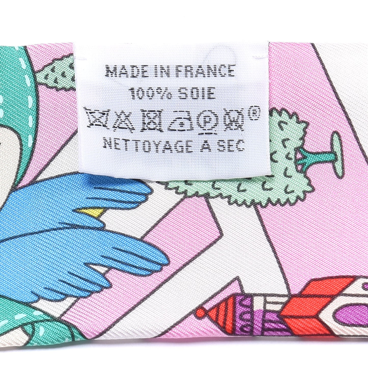 Silk Les Nouveaux Amoureux de Paris Twilly Rose Buvard White Vert