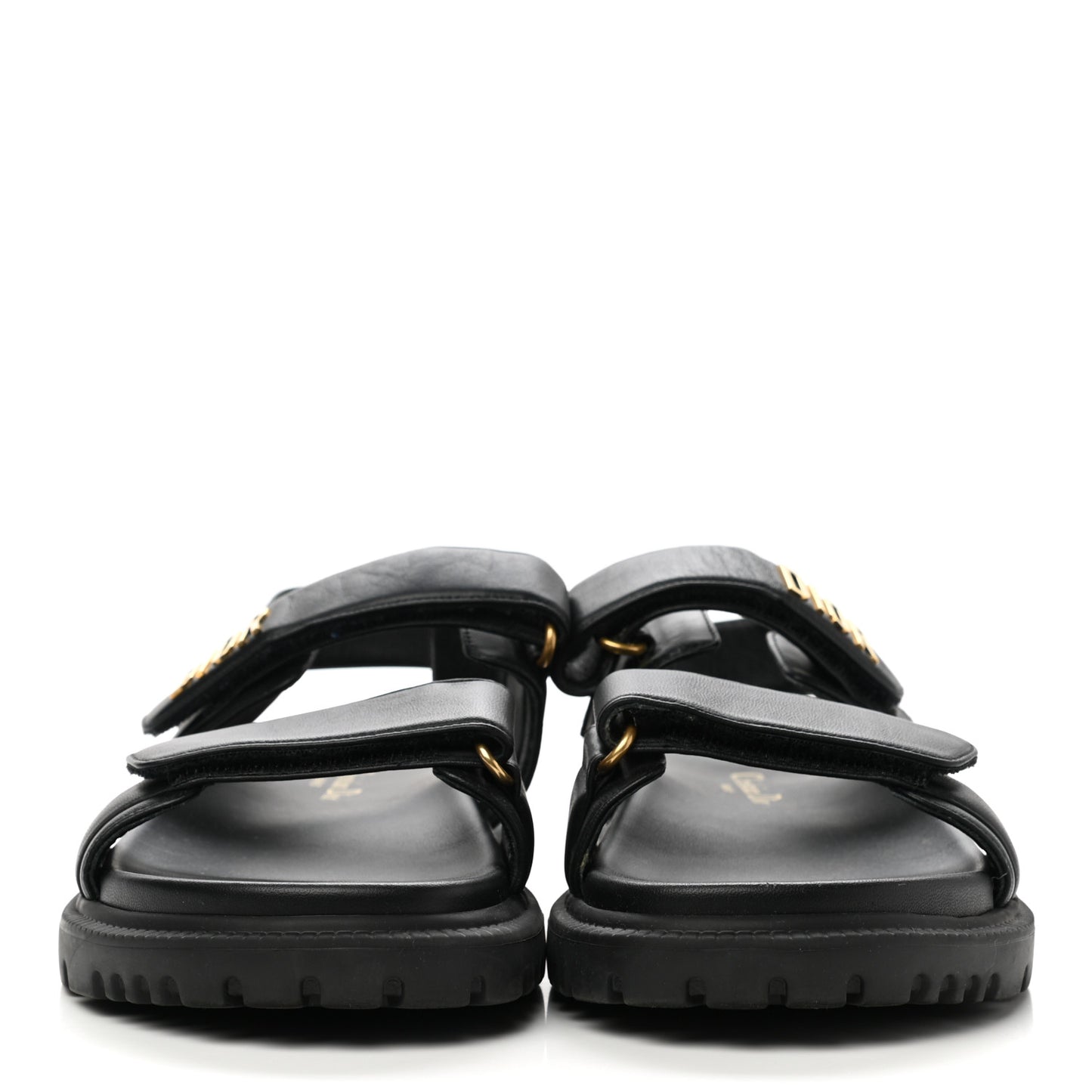 Lambskin Dioract 10mm Sandals 40 Black