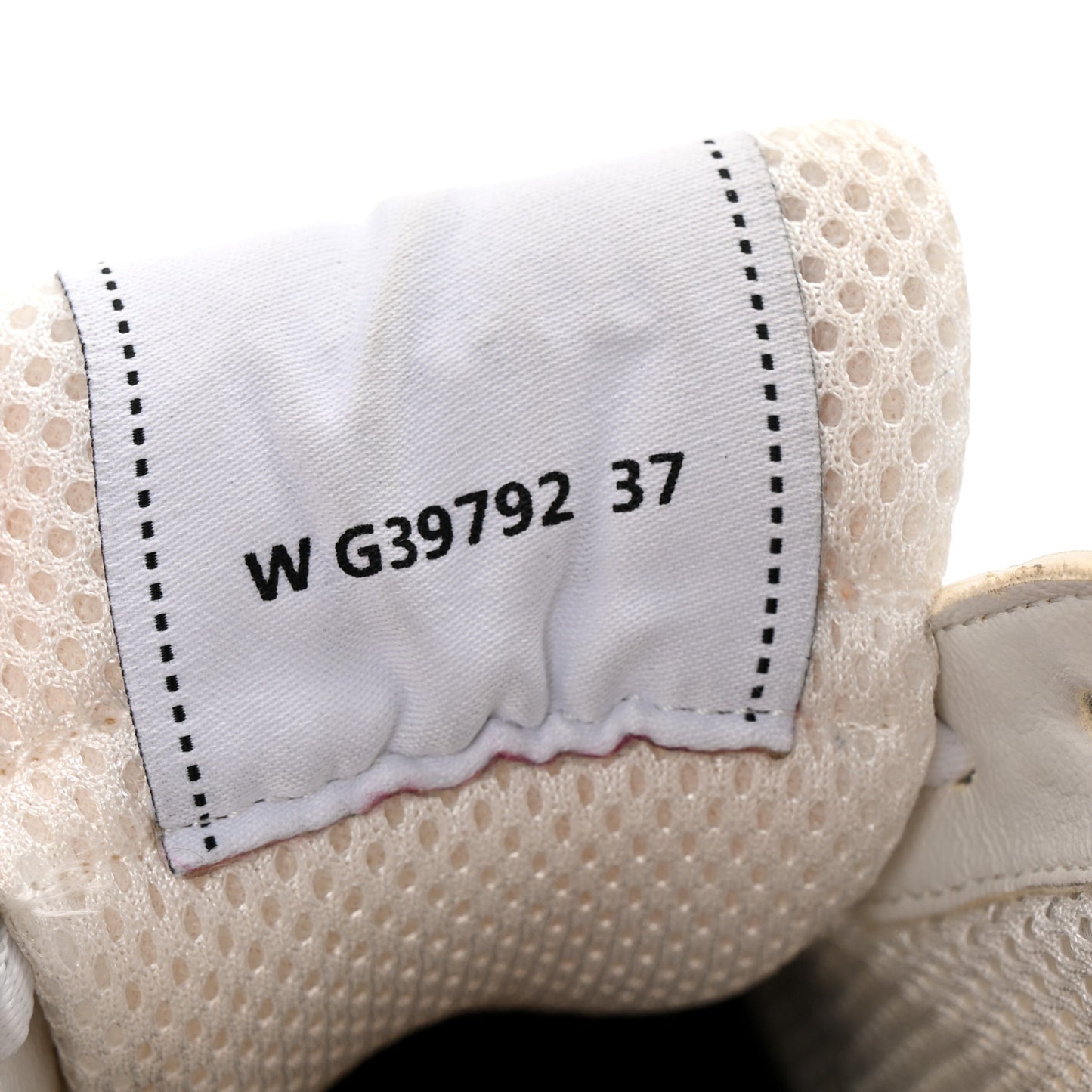 Fabric Laminated Calfskin Stretch CC Sneakers 37 White Silver