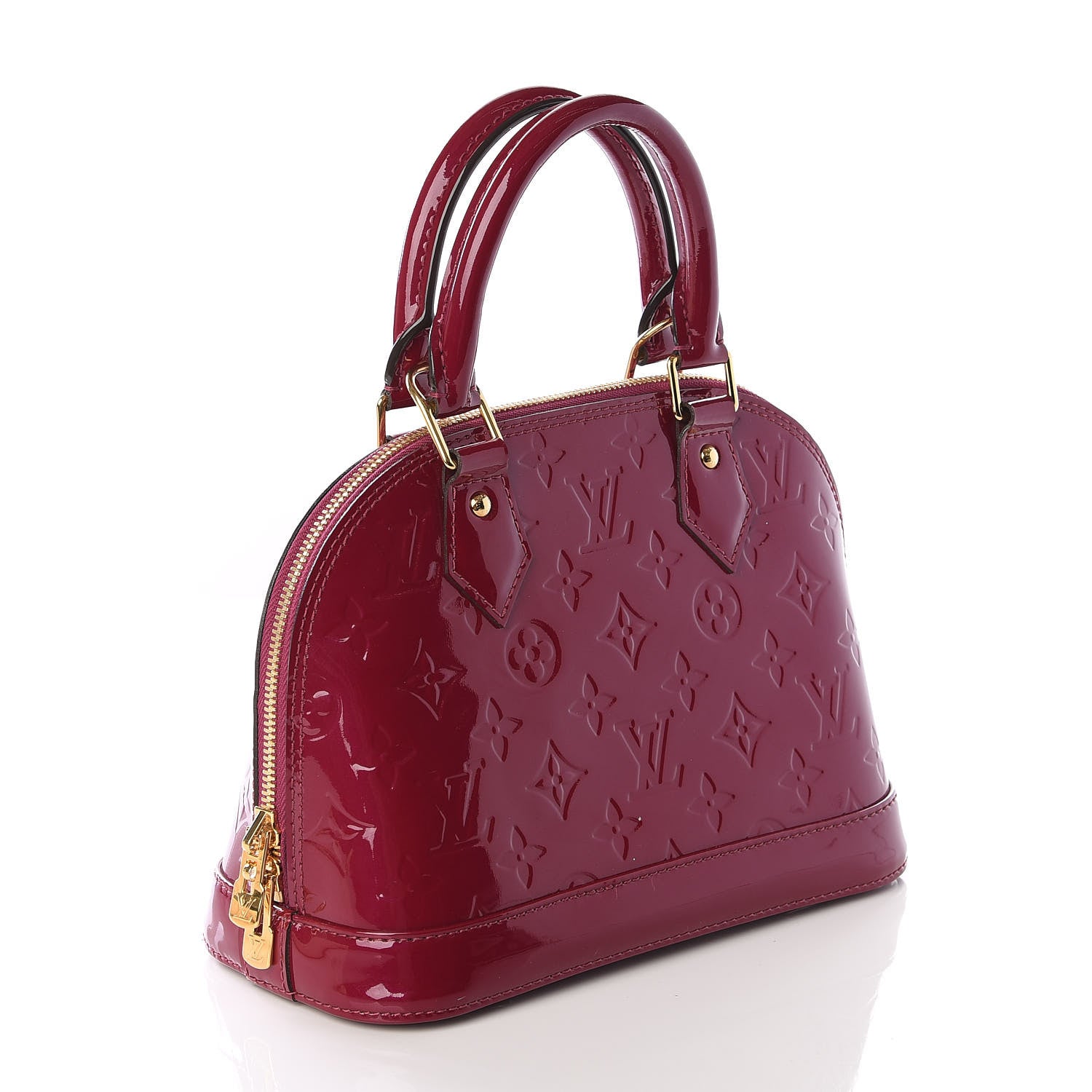 Louis Vuitton Vernis Alma BB Magenta 2 of 8