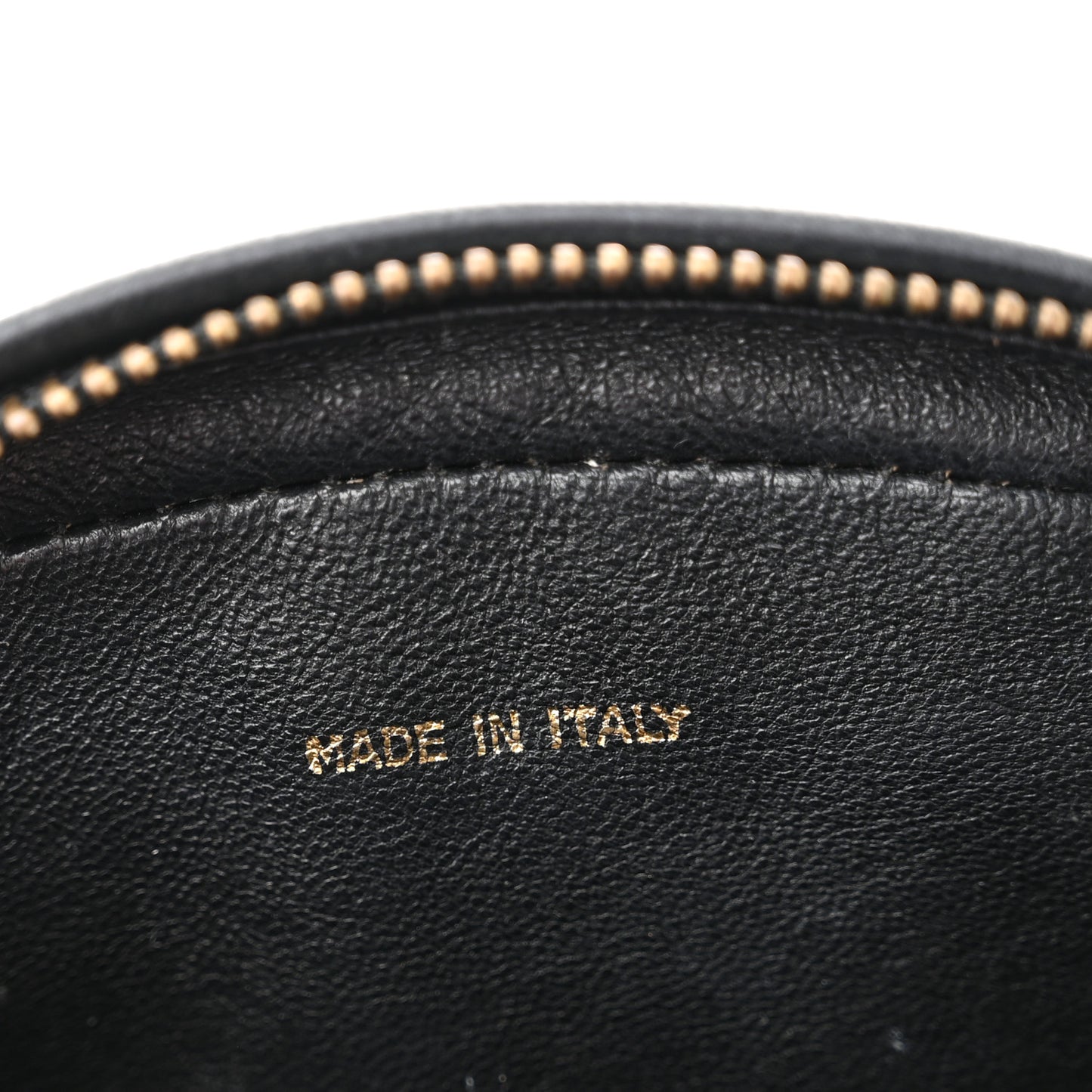 Lambskin Tassel Round Camera Case Black