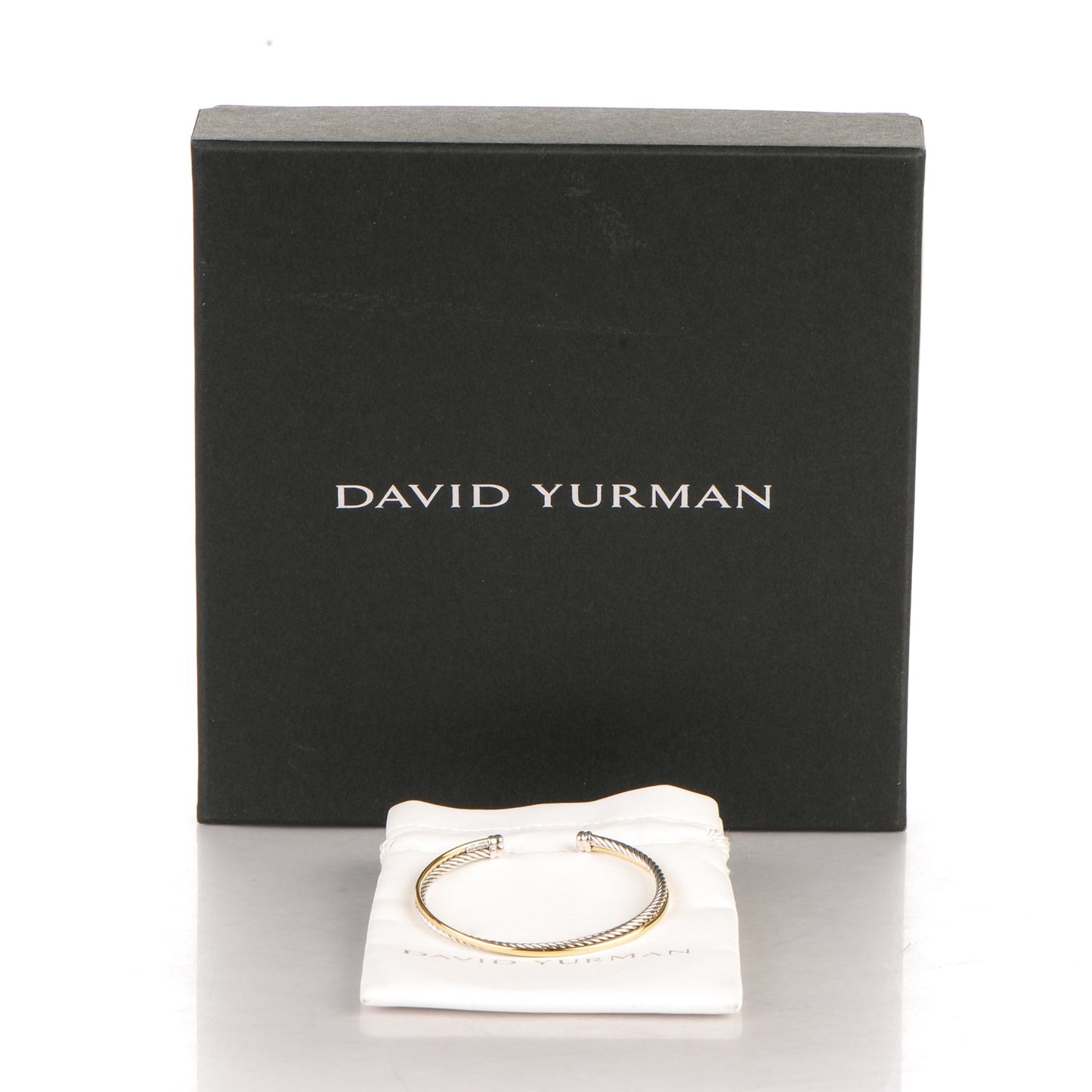 Sterling Silver 18K Yellow Plated Gold 5mm Crossover Cuff