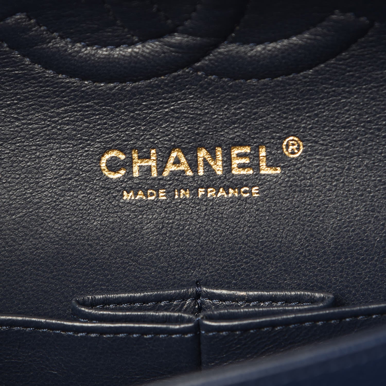 Chanel Caviar Quilted Medium Double Flap Dark Blue 7 of 11