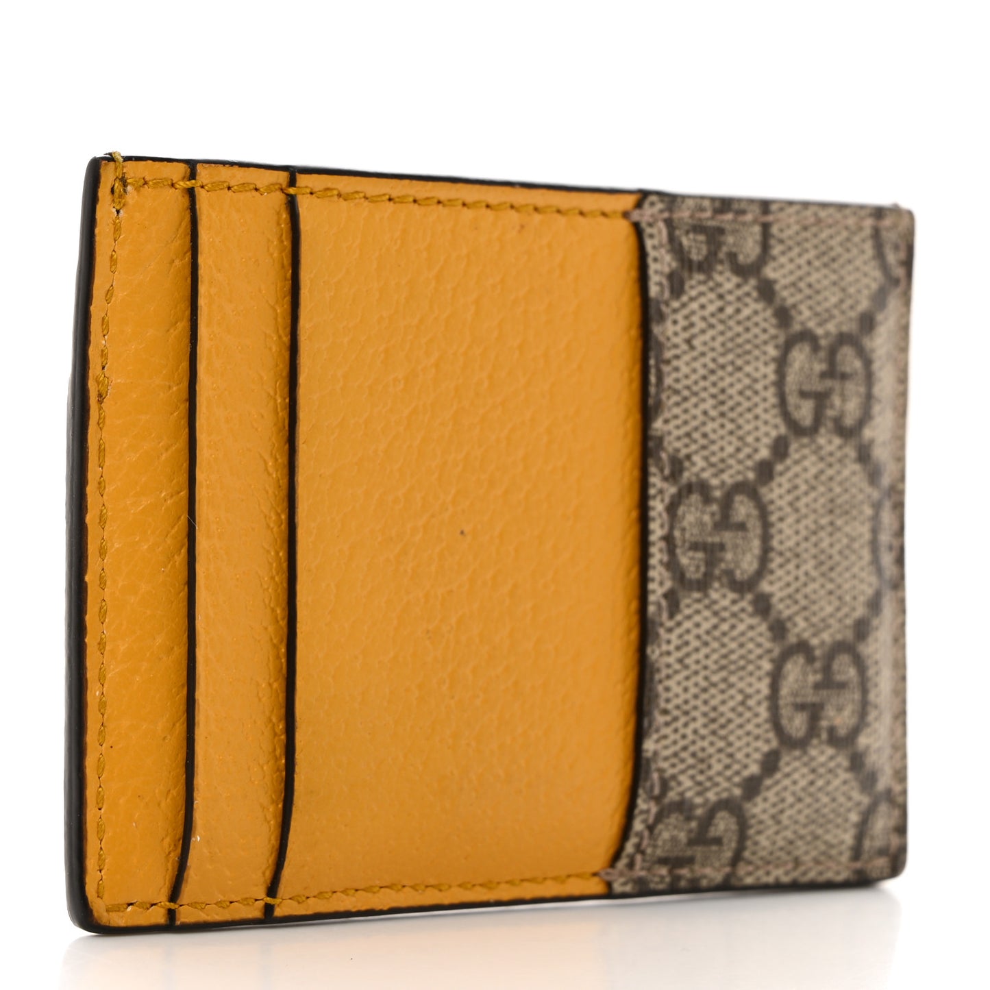 GG Supreme Monogram Neo Vintage Card Holder Beige Crop New Acero