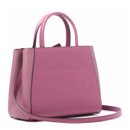 Fendi Vitello Elite Flamingo Petite 2Jours Tote Lilla Glicine 2 of 8