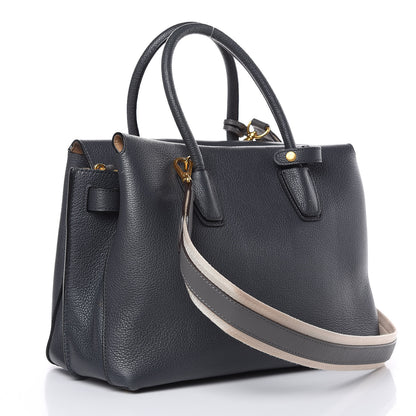 MCM Grained Calfskin Medium Milla Tote Phantom Grey 3 of 12
