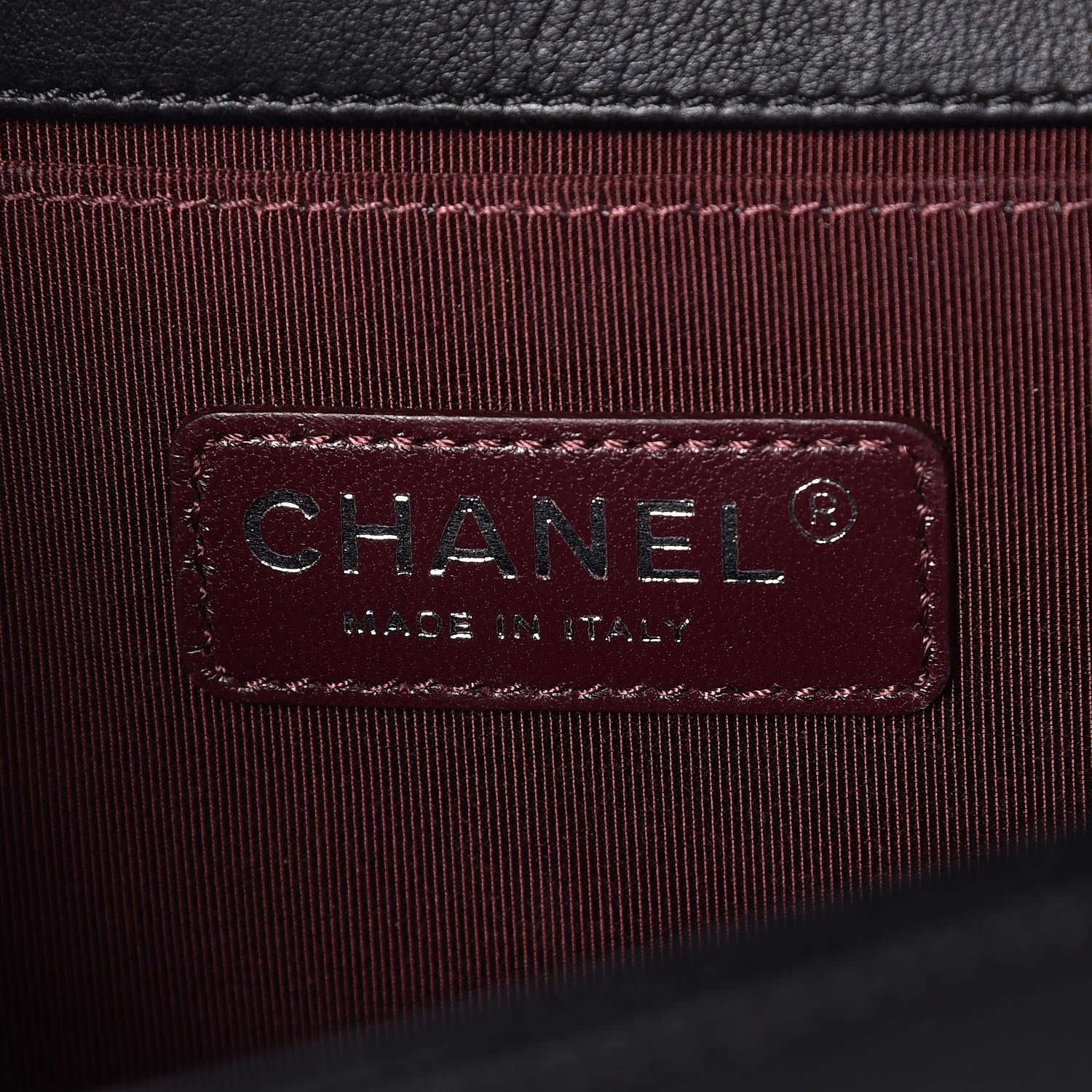 Chanel Calfskin Double Stitch Medium Boy Flap Black 6 of 13