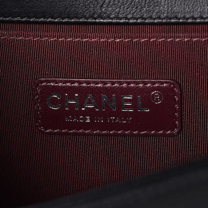 Chanel Calfskin Double Stitch Medium Boy Flap Black 6 of 13