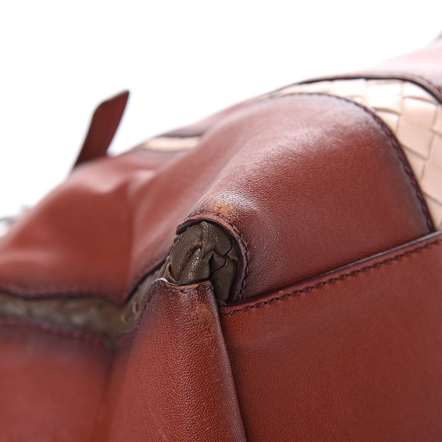 Bottega Veneta Calfskin Nappa Intrecciato Tote Brique Flamingo Truffle 19 of 23