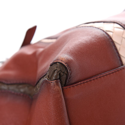 Bottega Veneta Calfskin Nappa Intrecciato Tote Brique Flamingo Truffle 19 of 23