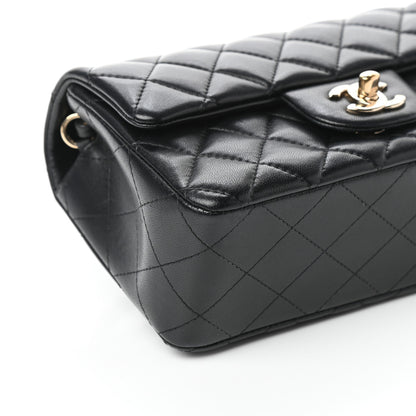 Chanel Lambskin Quilted Mini Rectangular Flap Black 9 of 10