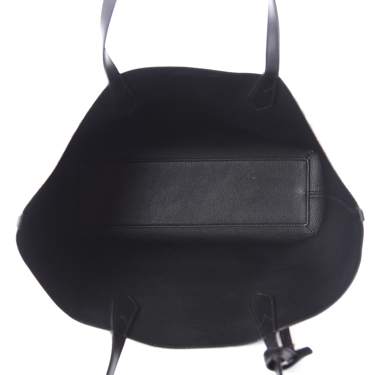 Burberry Grainy Calfskin Haymarket Check Medium Reversible Tote Black 9 of 22