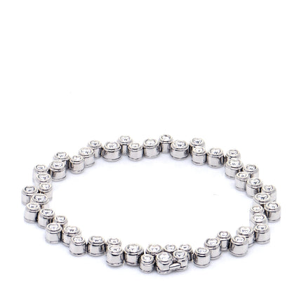 Tiffany Platinum Diamond Bubble Bracelet 3 of 9