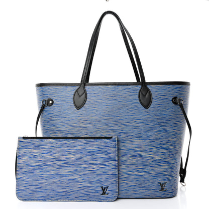 Louis Vuitton Epi Neverfull MM Denim Light 3 of 10