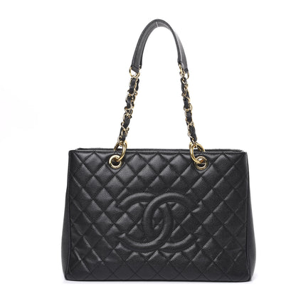 Chanel Caviar Quilted Grand Shopping Tote GST Black 1 of 11