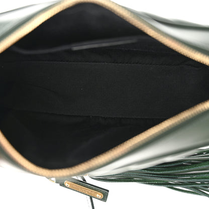 Saint Laurent Calfskin Matelasse Monogram Lou Camera Bag Vert Fonce 5 of 11
