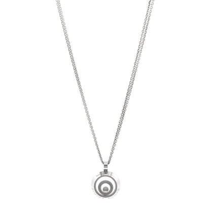 Chopard 18K White Gold Diamond Happy Spirit Pendant Necklace 1 of 4