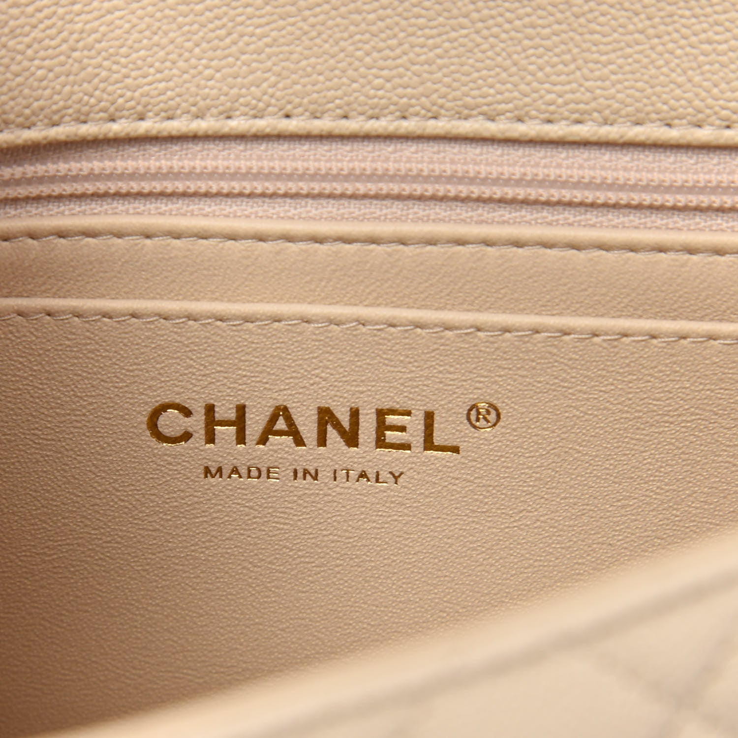 Chanel Caviar Quilted Mini Top Handle Rectangular Flap Beige 6 of 11