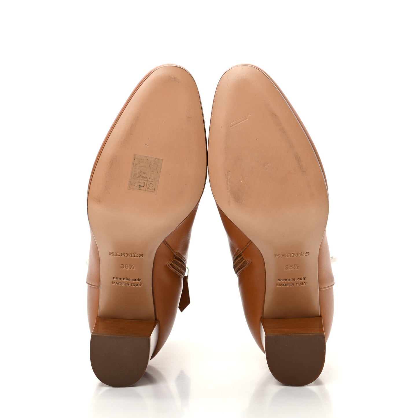 Calfskin Saint Germain Ankle Boots 36.5 Naturel