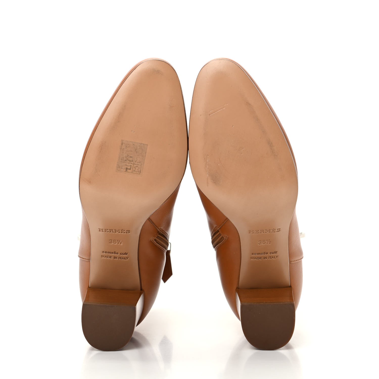 Hermes Calfskin Saint Germain Ankle Boots 36.5 Naturel 6 of 10